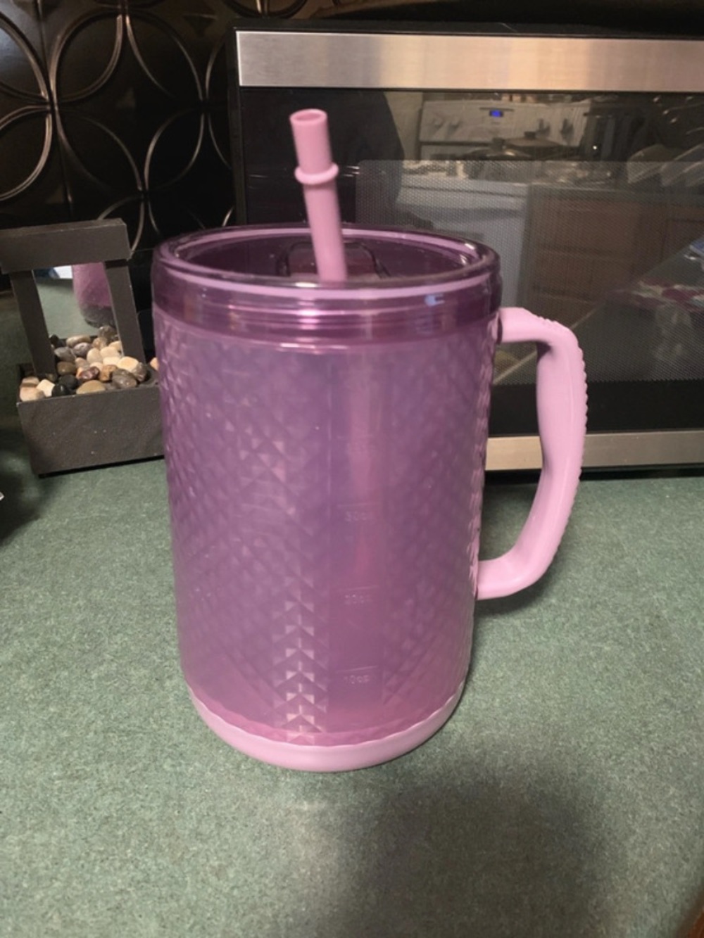 NWOT Purple 45oz Extra Large Cup with Straw